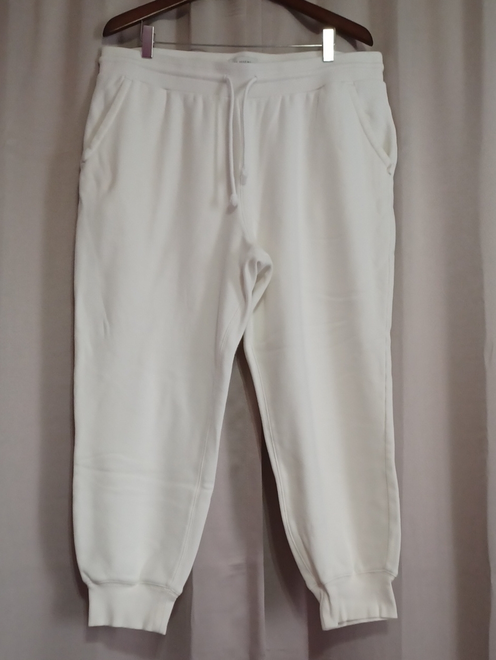 Free Assembly Classic Off-White Joggers With Pockets Women's XL